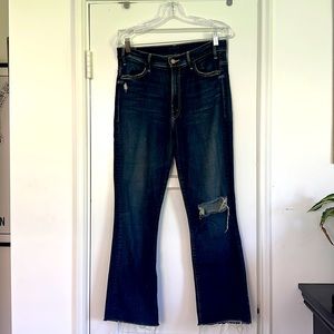 Mother Denim Hustler Ankle Fray size 30
